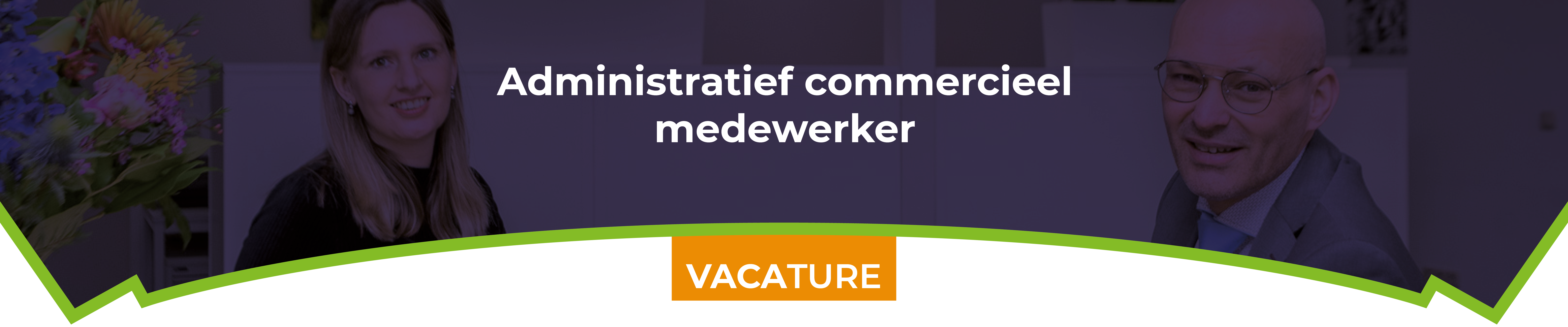 Vacature Administratief commercieel medewerker 2022 – Banner Website – 1920x700px