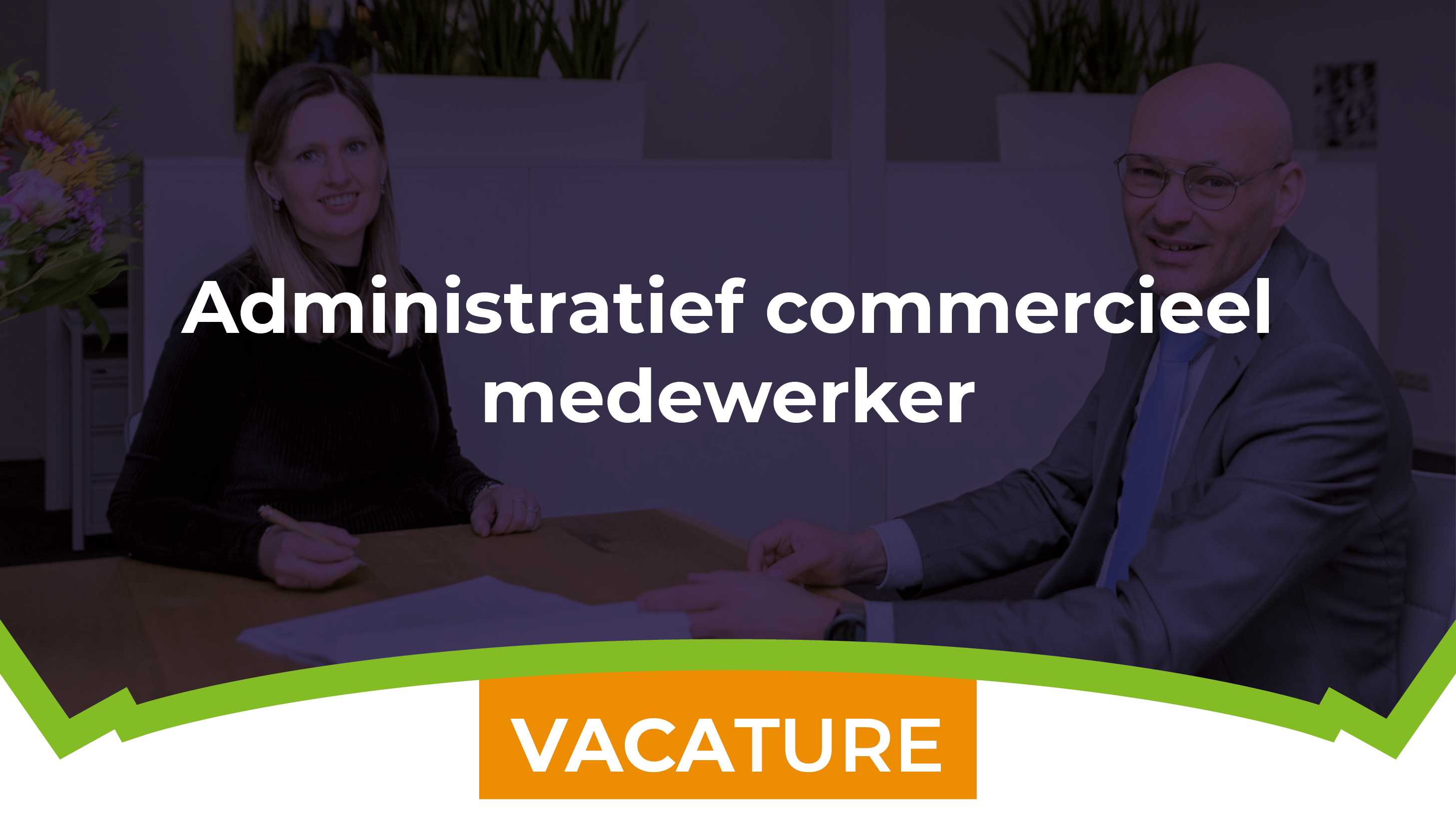 Vacature Administratief commercieel medewerker 2022 – Banner Website – 700x400px